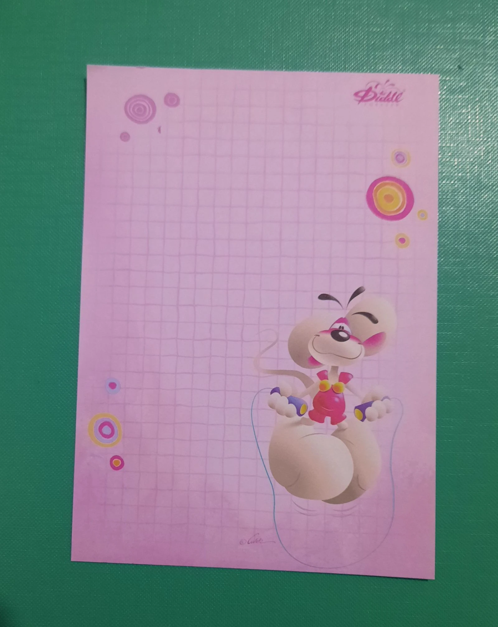 1 feuille Diddl A6 collection Forever N°1